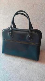 Vintage damestas, schooltas, boodschappentas  37x26x15 cm, Ophalen of Verzenden, Zo goed als nieuw, Blauw, Shopper
