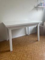 Witte tafel, Huis en Inrichting, Tafels | Eettafels, Ophalen, Gebruikt, 100 tot 150 cm, 50 tot 100 cm