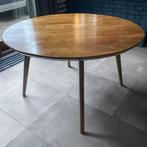 Massief houten ronde tafel, eettafel, dining table, 130 cm, Ophalen, Gebruikt, -, -