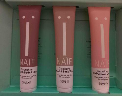 3 tubes Naïf body care pakket, Sieraden, Tassen en Uiterlijk, Uiterlijk | Lichaamsverzorging, Nieuw, Bodylotion, Crème of Olie