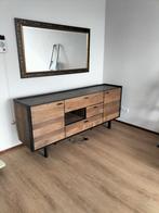 Houten Dressoir met Metalen Frame, Ophalen, 150 tot 200 cm, Zo goed als nieuw, Metaal