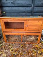 Konijnenhok met ren z.g.a.n, Dieren en Toebehoren, Knaagdieren en Konijnen | Hokken en Kooien, Ophalen, 110 cm of meer, Zo goed als nieuw