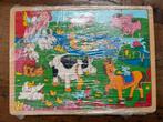 Houten Puzzel Boerderijdieren 20 stukjes, Ophalen, 2 tot 4 jaar, 10 tot 50 stukjes, Zo goed als nieuw