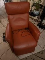 Sta op stoel elektrische, Huis en Inrichting, Fauteuils, Ophalen, Gebruikt, 50 tot 75 cm, Leer