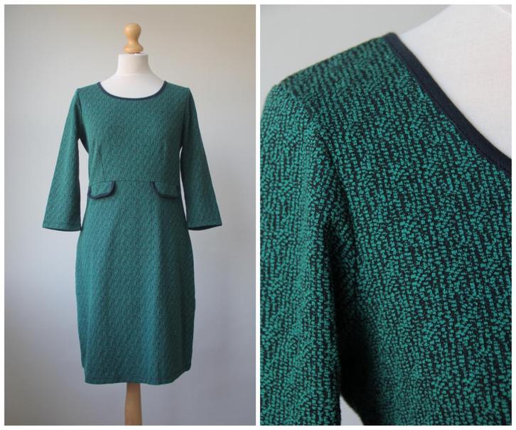 King Louie - prachtige jurk / groen / retro / maat M, Kleding | Dames, Jurken, Zo goed als nieuw, Maat 38/40 (M), Groen, Boven de knie