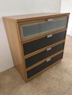 TE KOOP - stevige ladekast, Huis en Inrichting, Kasten | Ladekasten, Ophalen, 100 tot 150 cm, Glas, 100 tot 150 cm