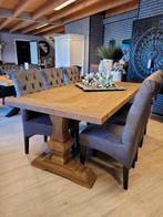 *ACTIE* Kloostertafel Tafel Le Mans Afmetingen Teak Hout (4), Huis en Inrichting, Tafels | Eettafels, Vijf personen of meer, Rechthoekig