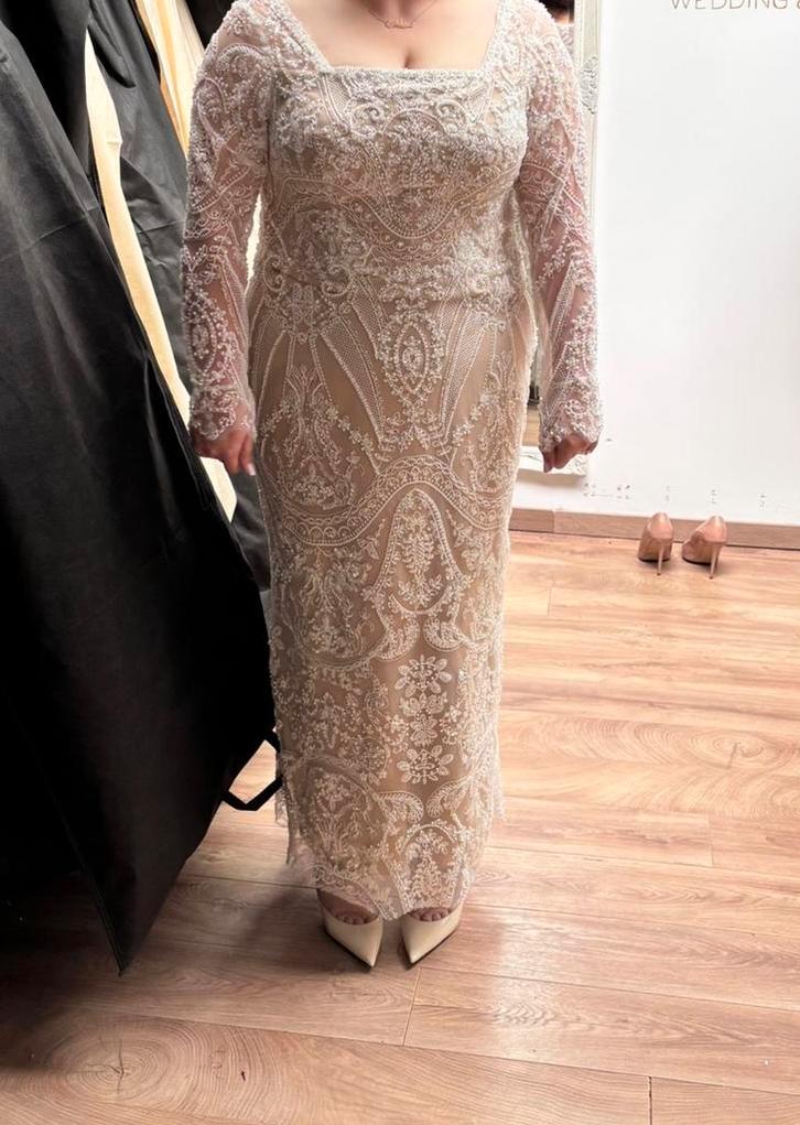 Gala jurk, Kleding | Dames, Gelegenheidskleding, Zo goed als nieuw, Galajurk, Roze, Ophalen of Verzenden