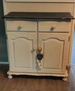 Brocante, vintage kastje met 2 lades, 88x44x89,5, Huis en Inrichting, Kasten | Overige, Ophalen, Gebruikt