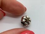 S892 Pandora goud op zilver bedel bloem, Sieraden, Tassen en Uiterlijk, Bedels, Pandora, Ophalen of Verzenden, Pandora, Zilver