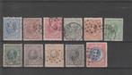 Nederland 1872, NVPH 19 t/m 29, Gestempeld., Postzegels en Munten, Postzegels | Nederland, Verzenden, T/m 1940, Gestempeld