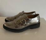 Paul Noyen zilveren metallic moccasins, instappers, maat 37, Kleding | Dames, Ophalen of Verzenden, Zo goed als nieuw, Paul noyen