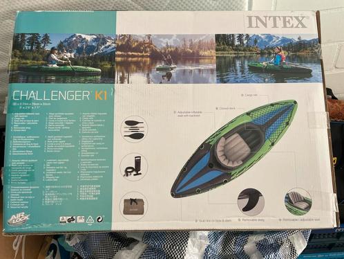 Intex Challenger K1 Kajak - Paar keer gebruikt, Watersport en Boten, Kajaks, Nieuw, 1-persoons, Opblaasbaar, Ophalen