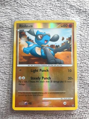 Pokémon kaart Riolu reverse #91 Platinum  beschikbaar voor biedingen