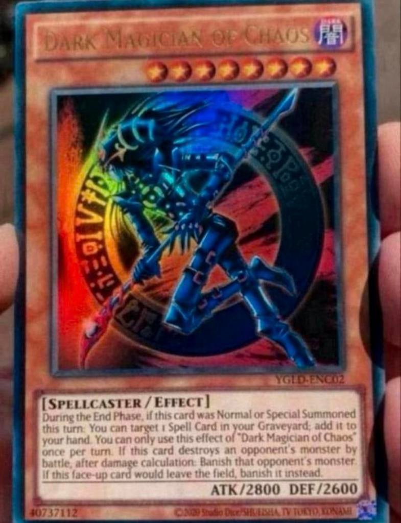 Yu-Gi-Oh! Dark Magician of Chaos YGLD Print !, Hobby en Vrije tijd, Verzamelkaartspellen | Yu-gi-Oh!, Zo goed als nieuw, Boek of Catalogus