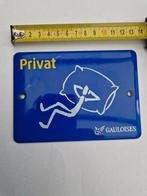 Vintage Emaille Bordje - Privat Gauloises, Ophalen of Verzenden