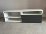 Tv meubel Besta Ikea wit grijs, Ophalen, 100 tot 150 cm, Zo goed als nieuw, 25 tot 50 cm