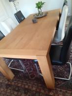 Mooie grote houten (eiken) tafel met of zonder stoelen, Huis en Inrichting, Tafels | Eettafels, Ophalen, Gebruikt, Eikenhout, 200 cm of meer