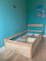 Bedframe massief grenenhout 90x190cm, Ophalen, 190 cm of minder, Zo goed als nieuw, Hout