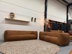 Nieuw Label van den Berg Berry Bank 3 & 2,5 zits Cognac leer, Ophalen of Verzenden, Rechte bank, Design on Stock Eyye Leolux Pode Evidence Montis Artifort
