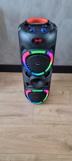 Denver Bluetooth Speaker Party box - Discolichten - Partybox, Audio, Tv en Foto, Karaoke-apparatuur, Ophalen of Verzenden, Zo goed als nieuw