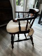 Antieke houten stoel ‘Engelse Captain’s Chair’, Ophalen