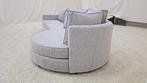 Moderne Grijze bank met Loungegedeelte – Comfortabel & Ruim, Ophalen, 100 tot 125 cm, Rechte bank, Stof