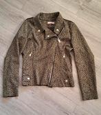 Biker jasje groen met zwarte stippen maat S, Kleding | Dames, Ophalen of Verzenden, Groen