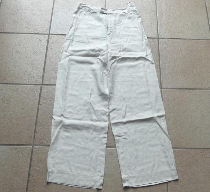 Esprit dames broek vintage linnen Emma maat 40, Kleding | Dames, Broeken en Pantalons, Gedragen, Maat 38/40 (M), Beige, Lang, Ophalen of Verzenden