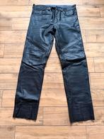 Zwarte leren motorbroek, Difi - Maat 34, Motoren, Kleding | Motorkleding, Ophalen, Tweedehands, Heren, Broek | leer