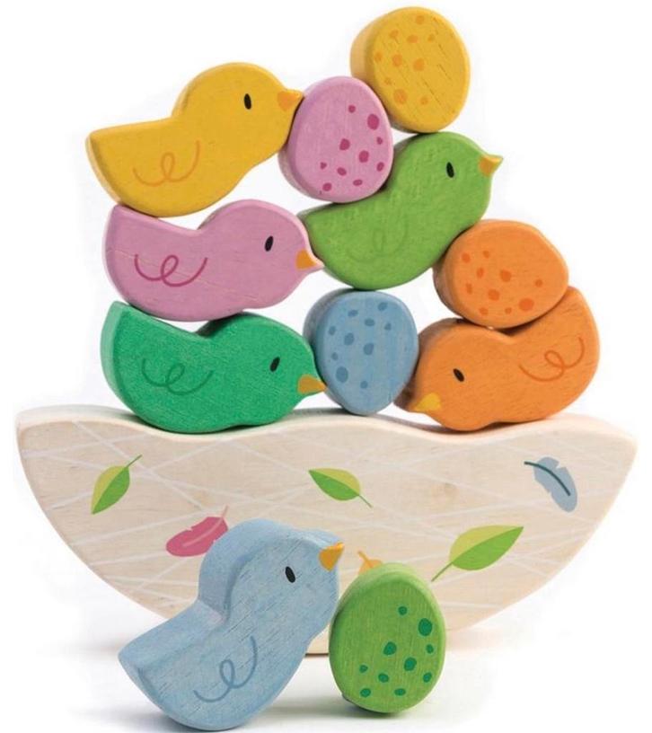 Tender leaf balancerende babyvogels, houten speelgoed baby’s, Kinderen en Baby's, Speelgoed | Houten speelgoed, Nieuw, Ophalen of Verzenden