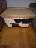 Poef / Bijzettafel met los blad, Huis en Inrichting, Woonaccessoires | Kisten, Ophalen, Minder dan 50 cm, Gebruikt, Overige materialen