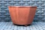 Bonsai pot handgemaakt E-Bonsai bruin geglazuurd 9,4x8,9x6, Tuin en Terras, Bloempotten, Nieuw, Ophalen of Verzenden, Overige vormen