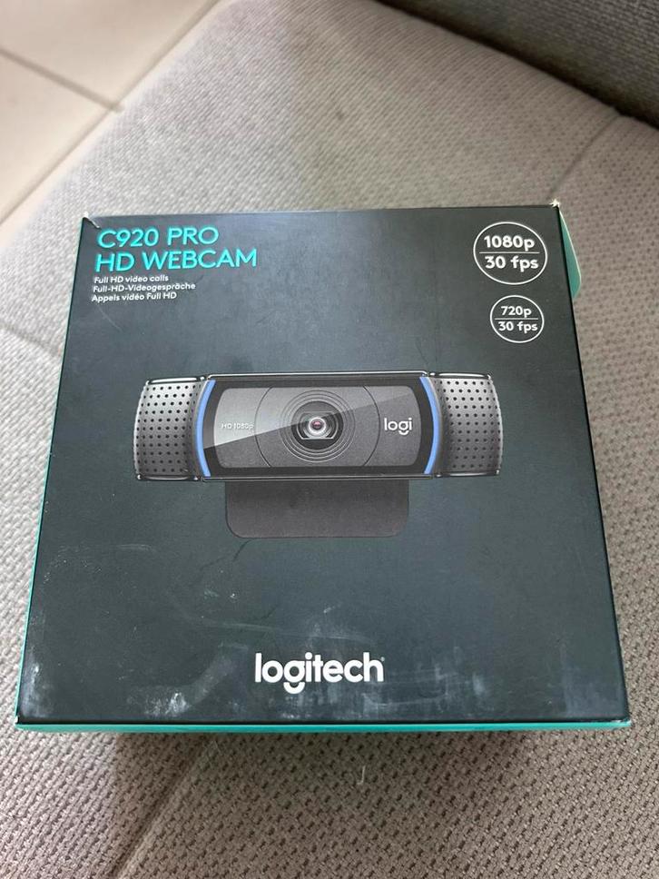 Logitech 960-001055, Computers en Software, Webcams, Zo goed als nieuw, Bedraad, Windows, Android, Monitorclip, Facetracking, Fotofunctie