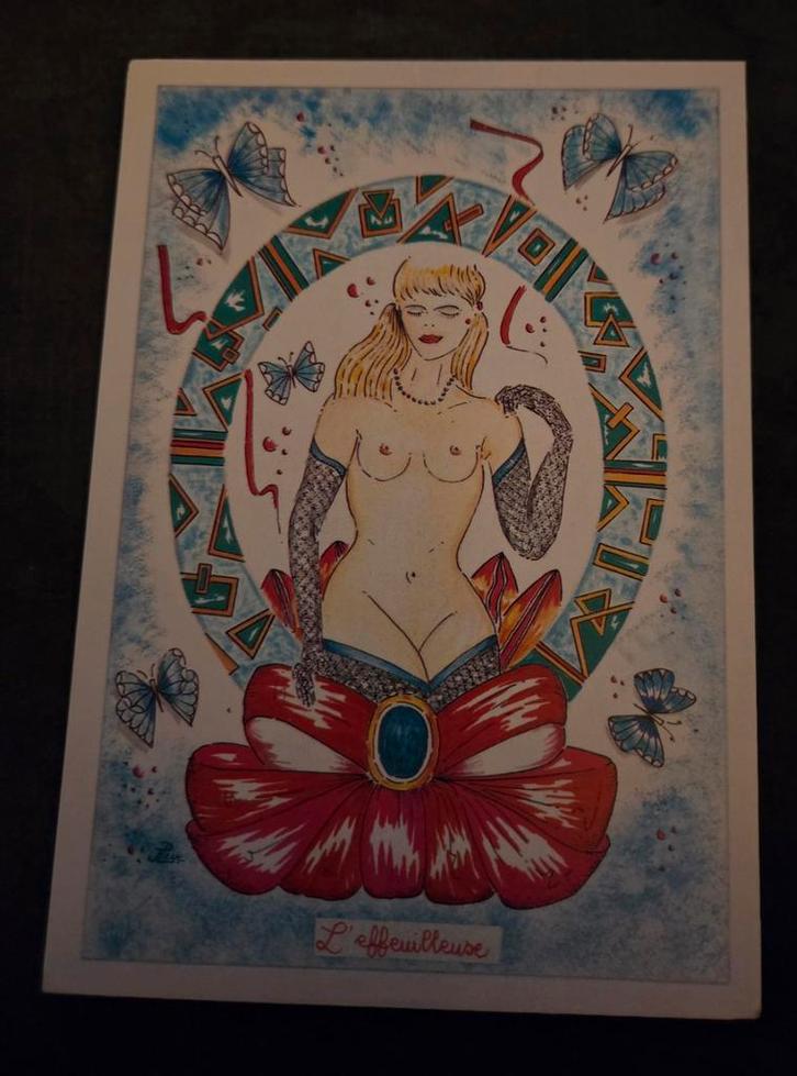 De burlesque striptease-danseres, Verzamelen, Ansichtkaarten | Themakaarten, Ongelopen, 1980 tot heden, Overige thema's, Verzenden