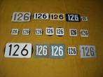 oud emaille huisnummer 126 ook 127 128 129 130 131 132 133 6, Ophalen of Verzenden