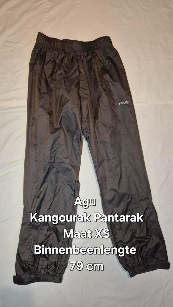 Agu Kangourak Pantarak Regenbroek - Maat XS - Grijs, Caravans en Kamperen, Regenkleding, Ophalen of Verzenden