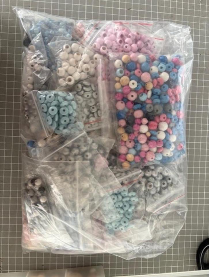 Houten kralen en meer, Kinderen en Baby's, Kraamcadeaus en Geboorteborden, Nieuw, Ophalen of Verzenden