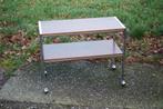 Trolley TV meubel teak, Ophalen, Gebruikt, Vintage, 50 tot 100 cm