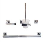 UITVERKOOP! Handdoekrek + Toiletrolhouder, Chroom, Koplar, Huis en Inrichting, Woonaccessoires | Overige, Ophalen of Verzenden