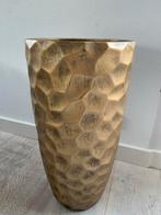 Nieuw Grote Gouden goud Bloempot pot vaas 62cm hoog 31 breed, Ophalen, Overige materialen, 40 cm of meer, Rond
