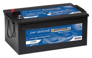 DAF 12V 240Ah 1200A Endurance EFB Accu – Super Heavy Duty beschikbaar voor biedingen