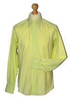 Zegna City overhemd, shirt, groen/geel, Mt. 40 / M, Ermenegildo Zegna, Geel, Zo goed als nieuw, Halswijdte 39/40 (M)