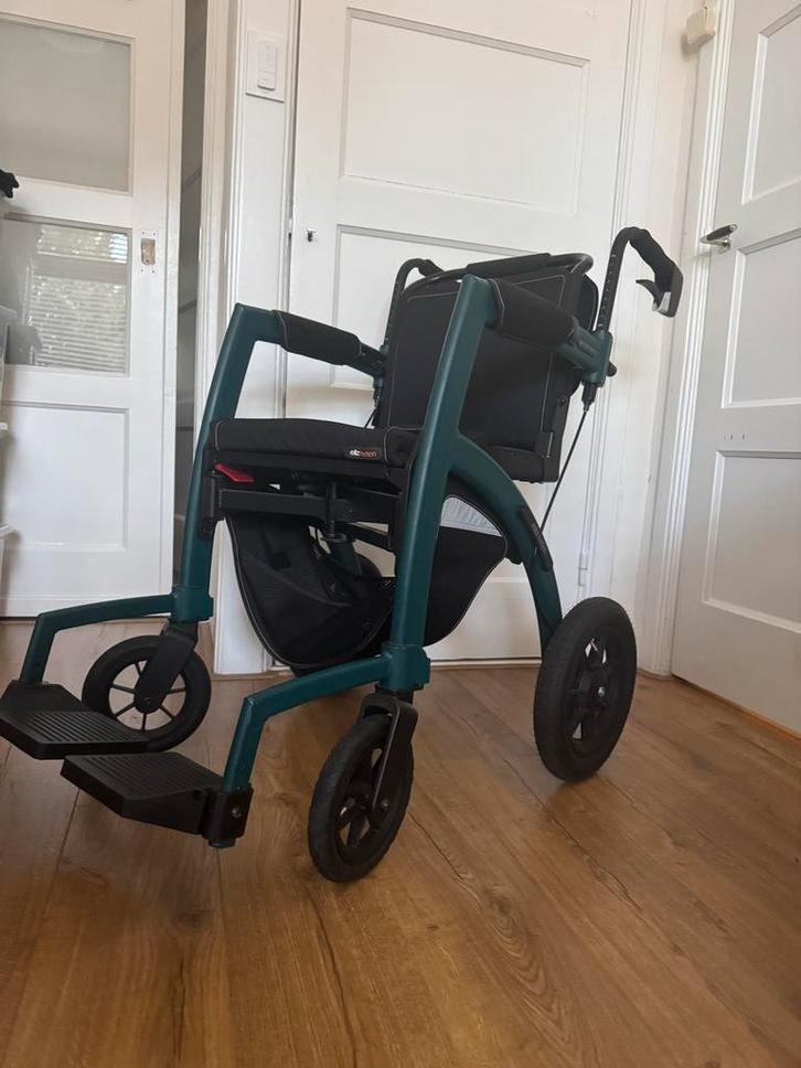 ZGAN Rollz Motion 2-in-1 (Rollator & Rolstoel) – Island Blue, Diversen, Rollators, Zo goed als nieuw, Opvouwbaar, Ophalen