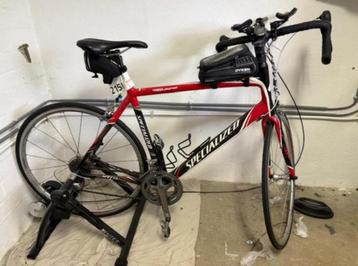Goedwerkende Specialized racefiets + tacx en meer beschikbaar voor biedingen