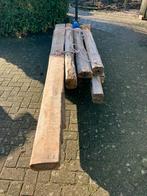 Eiken balken - diverse afmetingen, Doe-het-zelf en Verbouw, Hout en Planken, Ophalen, Gebruikt, Eiken, 50 mm of meer