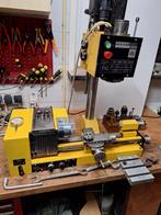 Hobbymat draaibank met freeskolom compleet met accessoires, Ophalen, Gebruikt, Metaaldraaibank