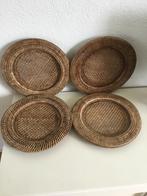 Birma riet 4 onderborden, borden 32 cm, Huis en Inrichting, Woonaccessoires | Onderzetters, Ophalen of Verzenden, Gebruikt, Bord