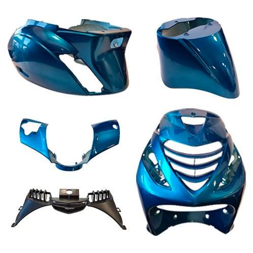 Kappenset 5-delig Piaggio Zip Sp Ice Candy Blauw NIEUW, Fietsen en Brommers, Brommeronderdelen | Algemeen, Nieuw, Kap, Ophalen of Verzenden