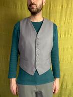 Vintage gilet / waistcoat / grijs / small / S /, Kleding | Heren, Albert Cuypstr 168a, Vintage, Ophalen of Verzenden, Hippiegalorevintage@gmail.com